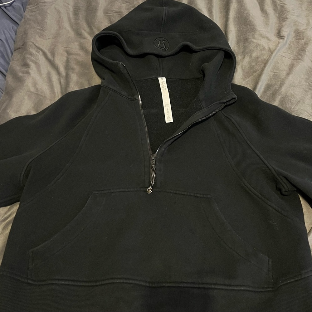 Lululemon Cropped Oversized Half Zip Scuba Hoodie